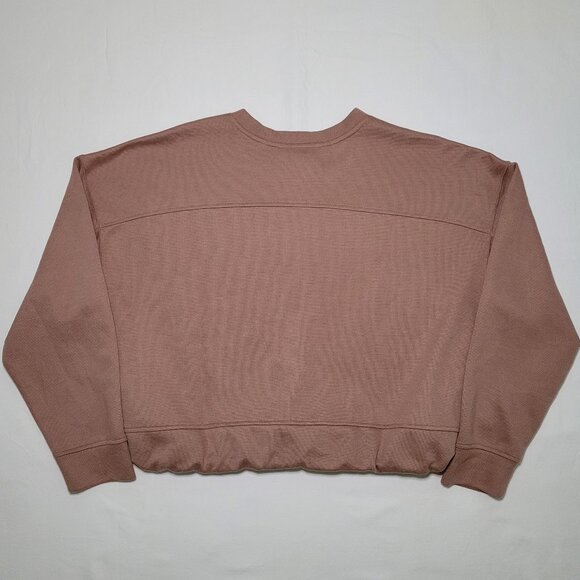 Jules & Leopold Boxy Crewneck Sweatshirt Chocolate Brown Womens Size XL - Picture 8 of 9